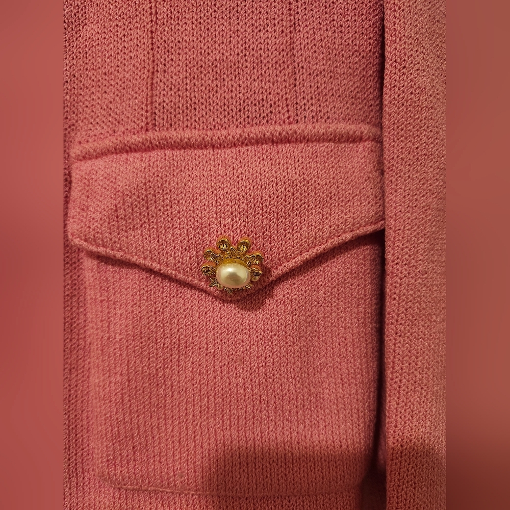 St. John Collection By Marie Gray Pink Button-Up Jacket Size 2 - Picture 5 of 11